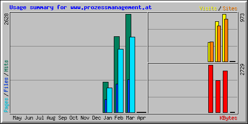 Usage summary for www.prozessmanagement.at
